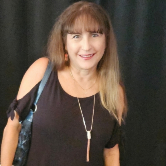 Tassel Necklace Pave Rhinestone & Silver Tone - Picture 6 of 9